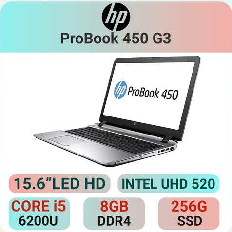 لپ تاپ اچ پی HP ProBook 450 G3 i5 6th ا استوک-i7 6th/8/256/intel